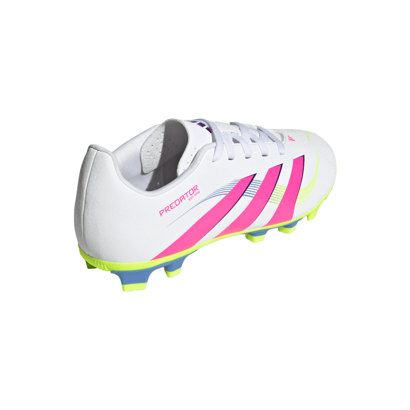 Guayos-adidas-para-niño-Predator-Club-Fg-Mg-para-futbol-color-blanco.-Par-Alineados