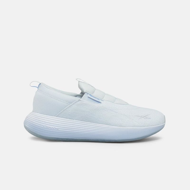 Tenis-reebok-para-mujer-Dmx-Comfort-Slip-On-para-correr-color-gris.-Lateral-Externa-Derecha