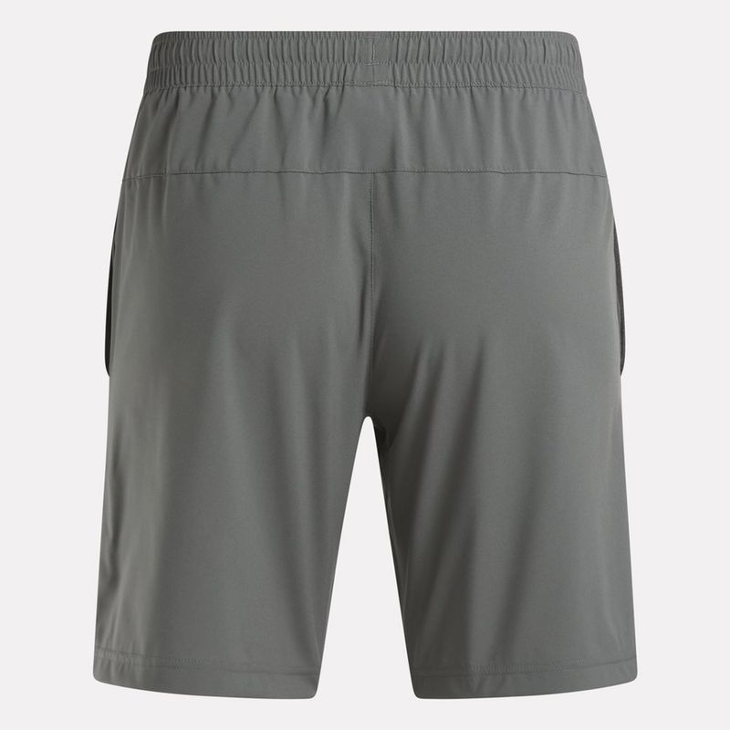 Pantaloneta-reebok-para-hombre-Wor-Woven-Short-para-entrenamiento-color-gris.-Outfit-Completo