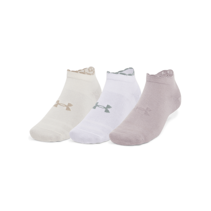 Medias-under-armour-unisex-Ua-Essential-Low-Cut-3Pk-para-moda-color-gris.-Pack-De-Medias