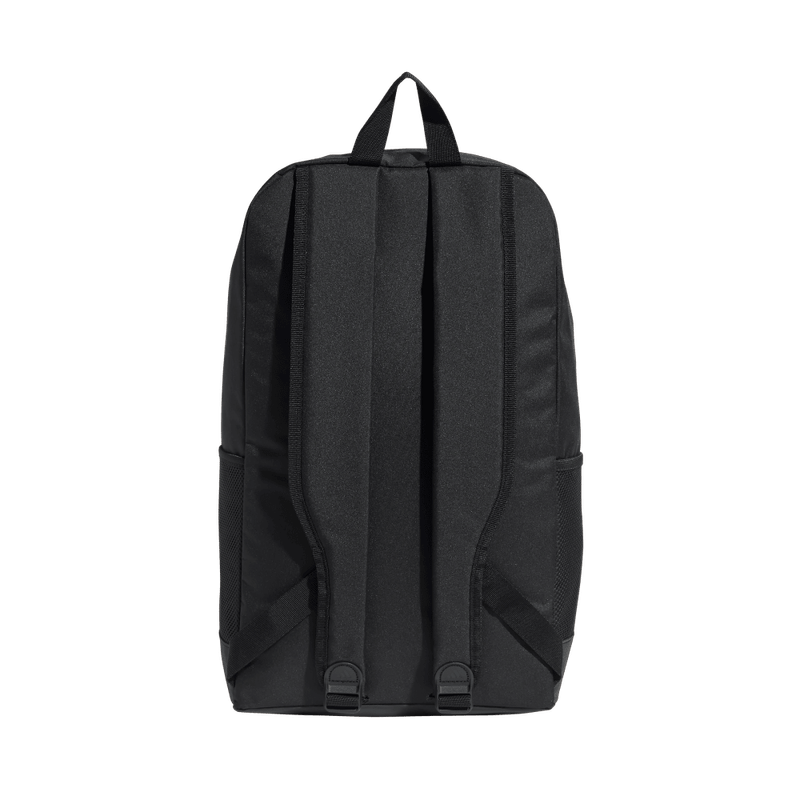 Morral-adidas-unisex-Linear-Backpack-para-moda-color-negro.-Reverso-Sin-Modelo