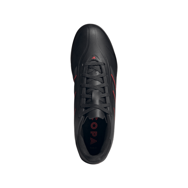 Guayos-adidas-unisex-Copa-Pure-Iii-Club-para-futbol-color-negro.-Vista-Lateral-Pares
