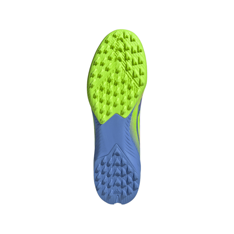 Guayos-adidas-unisex-F50-League-Tf-para-futbol-color-azul.-Capellada