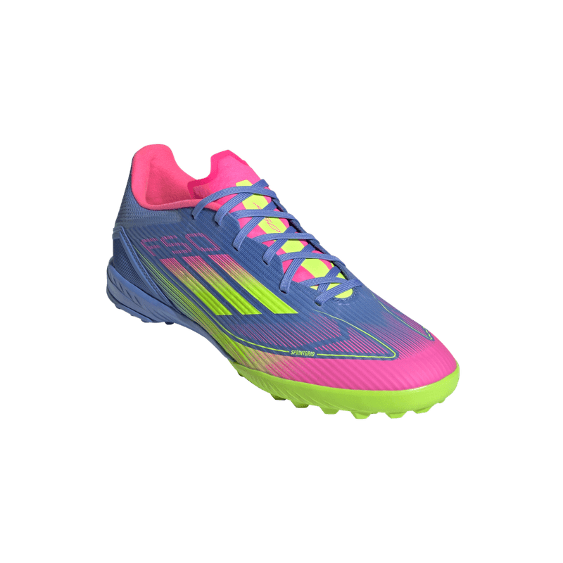 Guayos-adidas-unisex-F50-League-Tf-para-futbol-color-azul.-Suela