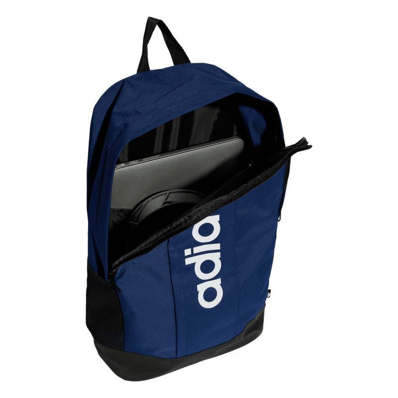 Morral-adidas-unisex-Linear-Backpack-para-moda-color-azul.-Detalle-2