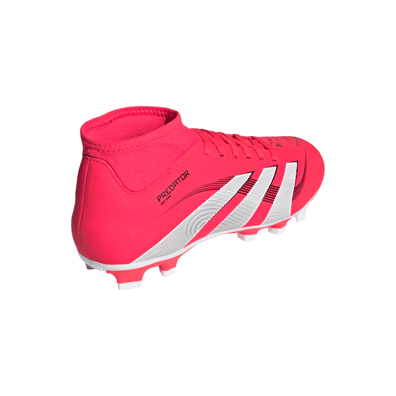 Guayos-adidas-unisex-Predator-Club-Sock-para-futbol-color-rojo.-Par-Alineados