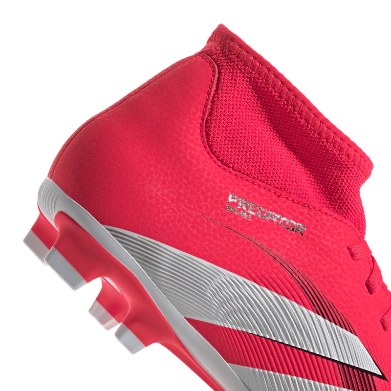 Guayos-adidas-unisex-Predator-Club-Sock-para-futbol-color-rojo.-Par-Laterales