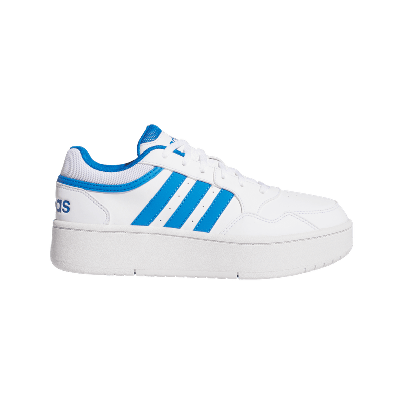 Tenis-adidas-para-mujer-Hoops-3.0-Bold-W-para-moda-color-blanco.-Lateral-Externa-Derecha