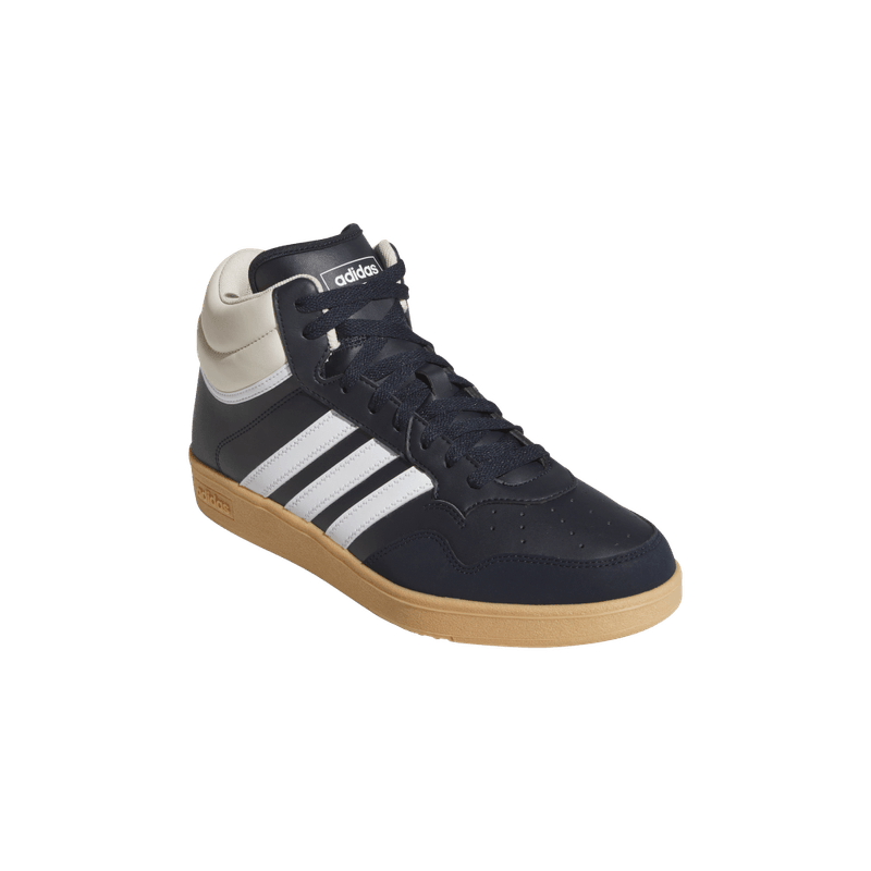 Tenis-adidas-unisex-Hoops-4.0-Mid-para-moda-color-azul.-Par-Alineados