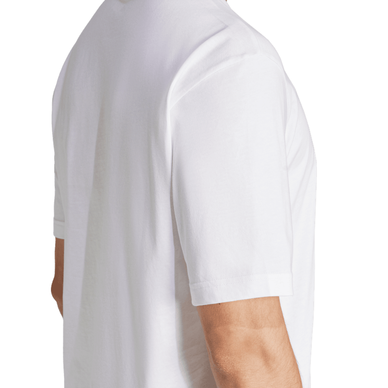 Camiseta-Manga-Corta-adidas-para-hombre-M-C-Camo-Logo-T-para-moda-color-blanco.-Detalle-Reflectivo-Modelo