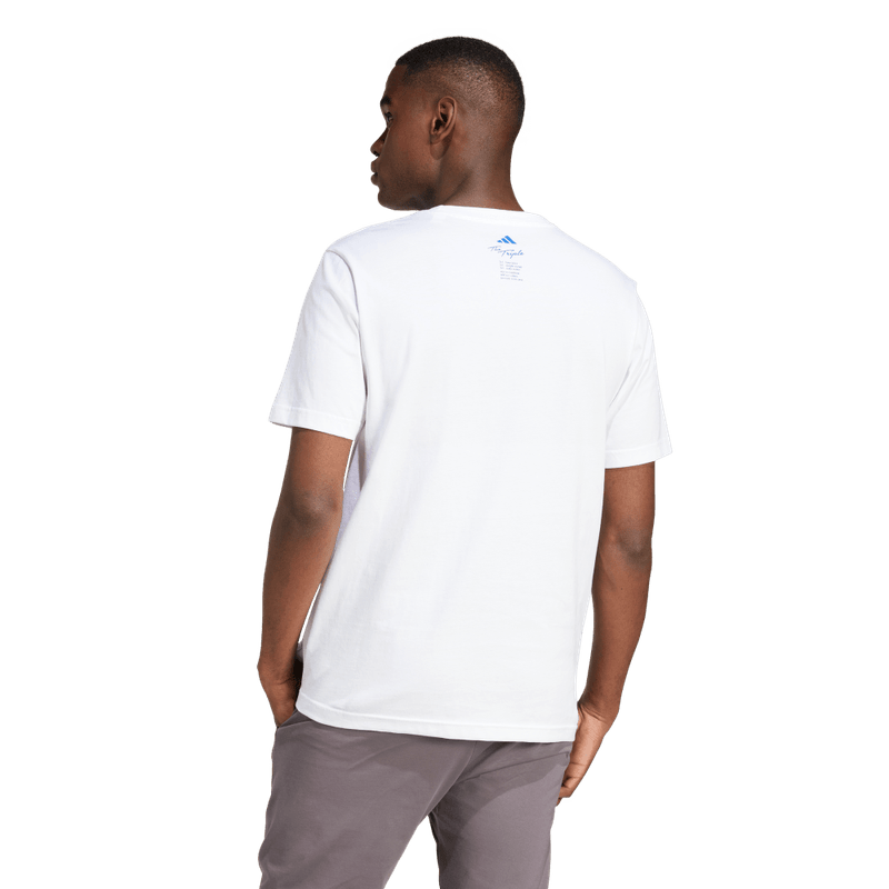 Camiseta-Manga-Corta-adidas-para-hombre-M-L-Drink-Tee-para-moda-color-blanco.-Frente-Sin-Modelo
