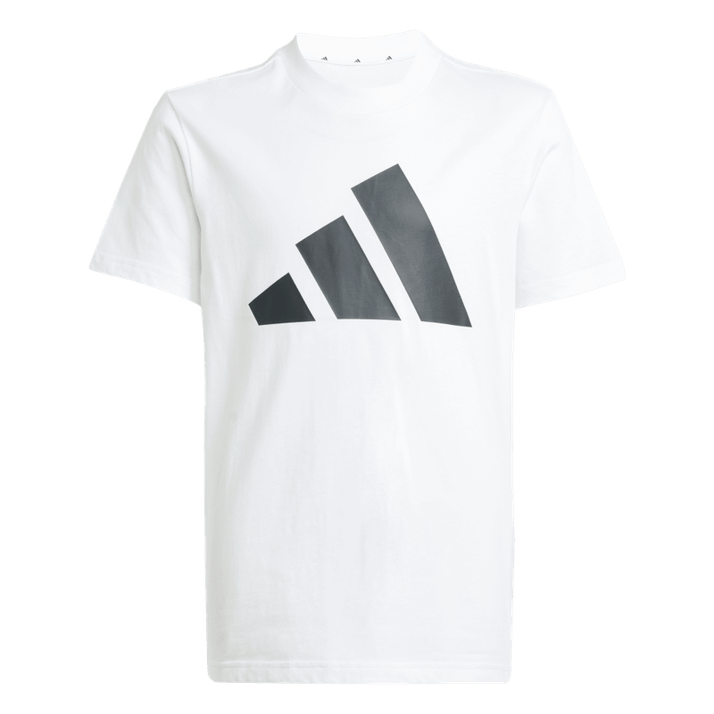 Conjunto-adidas-para-niño-J-Bl-T-Set-para-moda-color-blanco.-Frontal-Sobre-Modelo