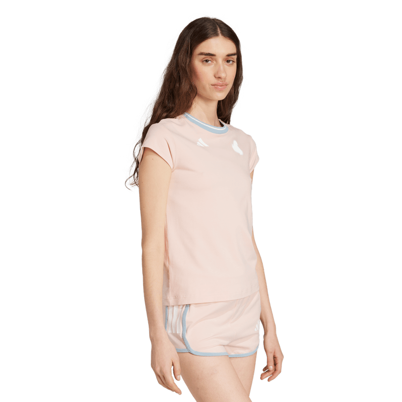Camiseta-Manga-Corta-adidas-para-mujer-W-Tiro-Q2-Sli-T-para-moda-color-rosado.-Reverso-Sin-Modelo