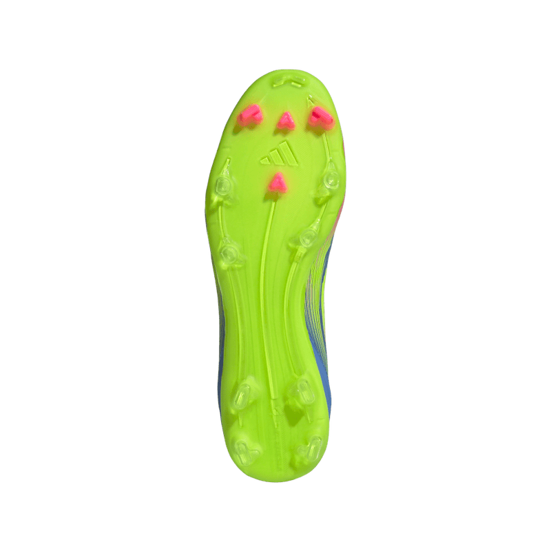 Guayos-adidas-unisex-F50-League-Fg-Mg-para-futbol-color-azul.-Capellada