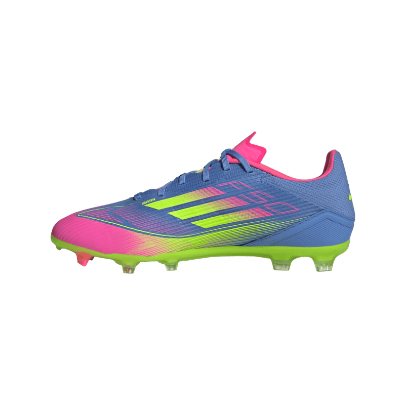 Guayos-adidas-unisex-F50-League-Fg-Mg-para-futbol-color-azul.-Talon