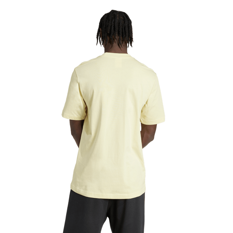 Camiseta-Manga-Corta-adidas-para-hombre-M-Bl-Sj-T-para-moda-color-amarillo.-Frente-Sin-Modelo