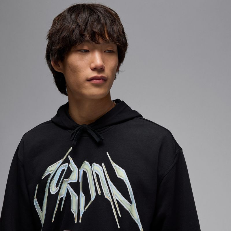 Hoodie-nike-para-hombre-M-J-Df-Sprt-Csvr-Gfx-Flc-Po-para-moda-color-blanco.-Reverso-Sobre-Modelo