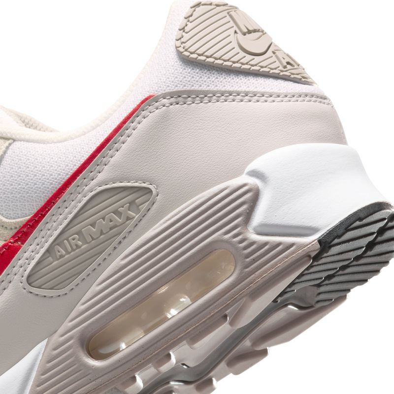 Tenis-nike-para-hombre-Air-Max-90-para-moda-color-blanco.-Talon