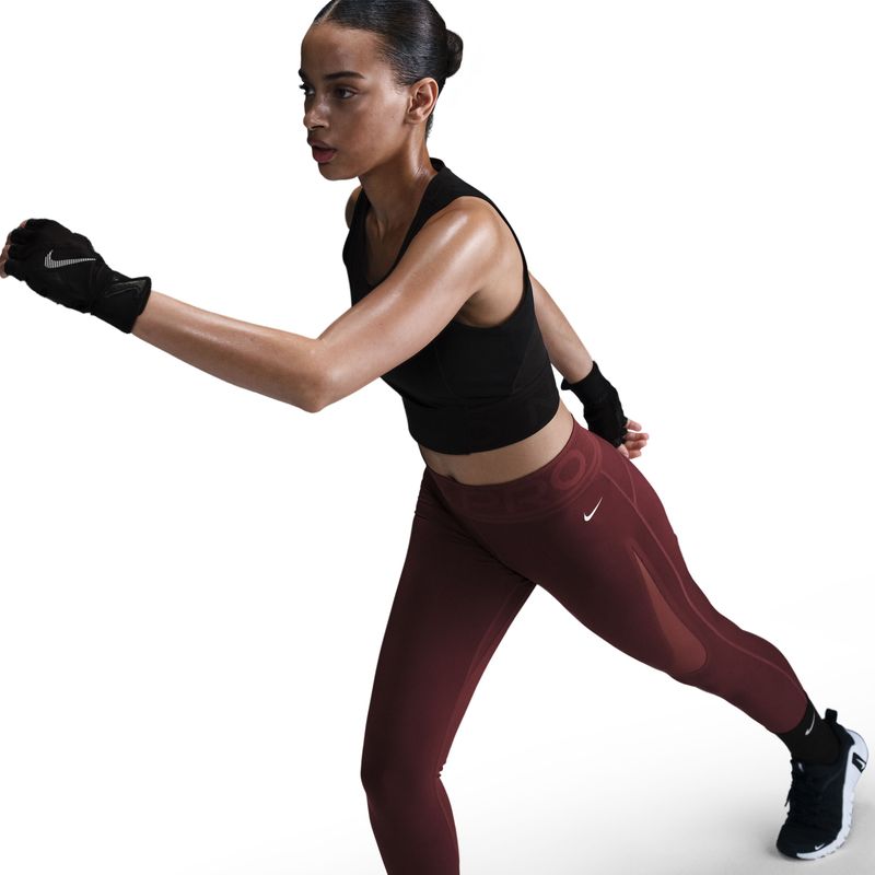 Licra-nike-para-mujer-W-Np-Sculpt-Df-Hr-Tight-Gg-para-entrenamiento-color-rojo.-Detalle-1