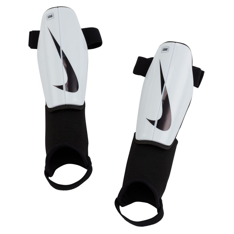 Canilleras-nike-para-niño-Y-Nk-Chrg-Grd-para-futbol-color-blanco.-Frente-Sin-Modelo