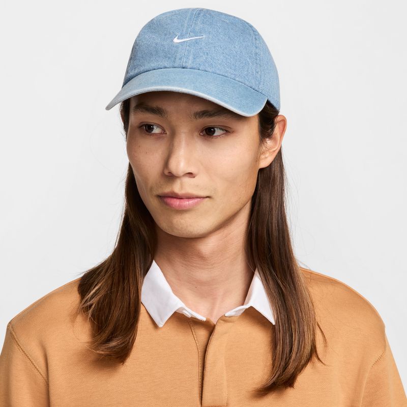 Gorra-nike-para-hombre-U-Nk-Club-Cap-U-Cb-Denim-24-L-para-moda-color-azul.-Frente-Sin-Modelo
