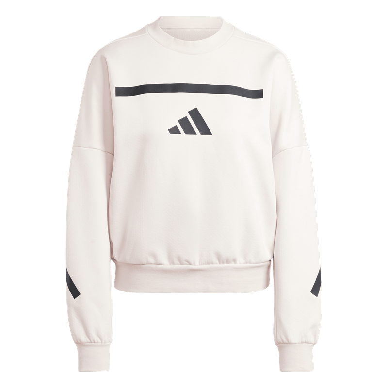 Chaqueta-adidas-para-mujer-W-Z.N.E.-Swt-para-moda-color-blanco.-Frente-Sin-Modelo