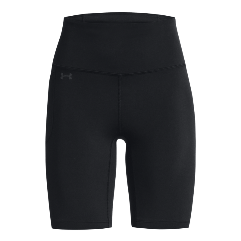 Licra-under-armour-para-mujer-Motion-Bike-Short-para-entrenamiento-color-negro.-Frente-Sin-Modelo