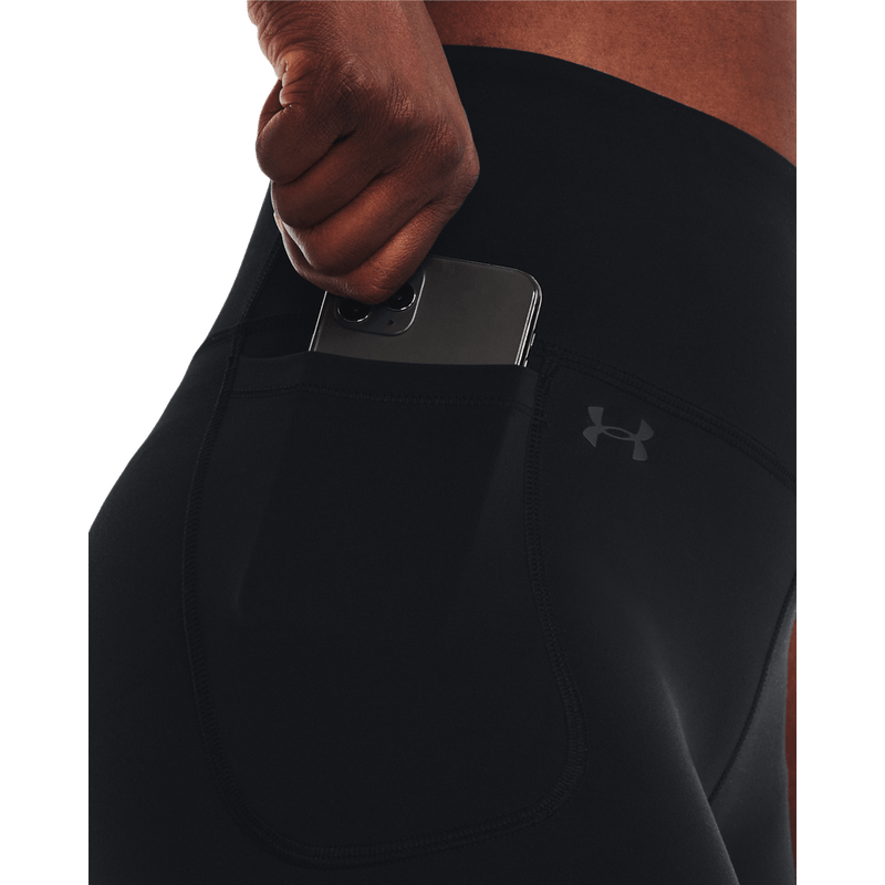 Licra-under-armour-para-mujer-Motion-Bike-Short-para-entrenamiento-color-negro.-Bolsillo