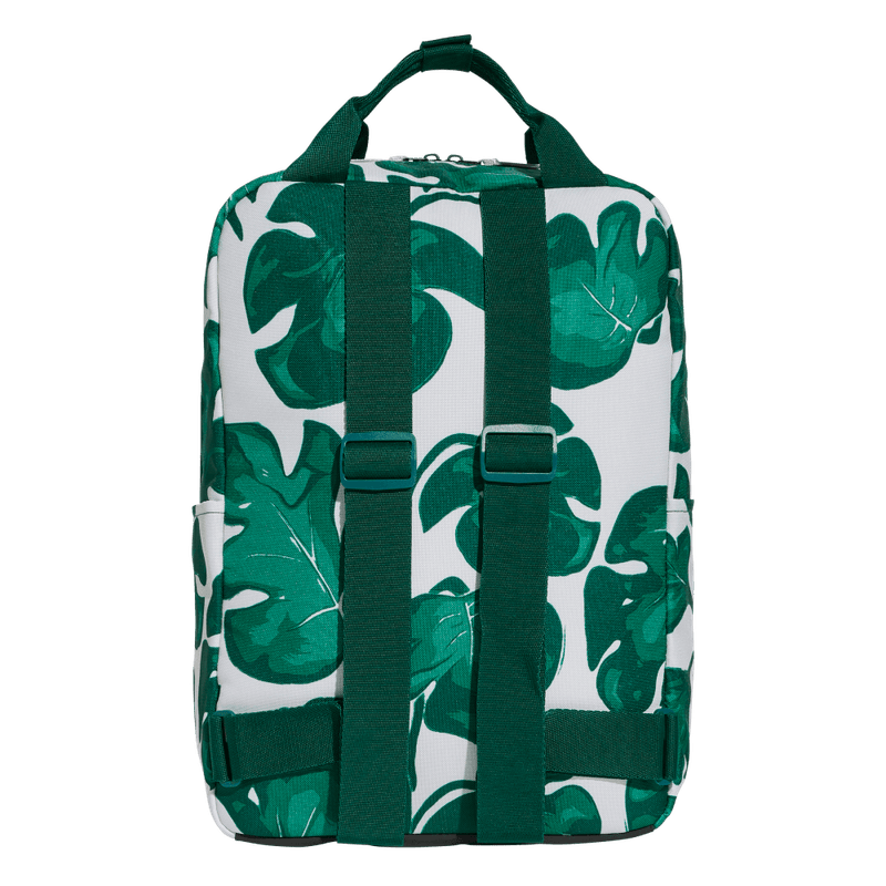Morral-adidas-para-mujer-W-Leaf-Backpack-para-moda-color-gris.-Reverso-Sin-Modelo