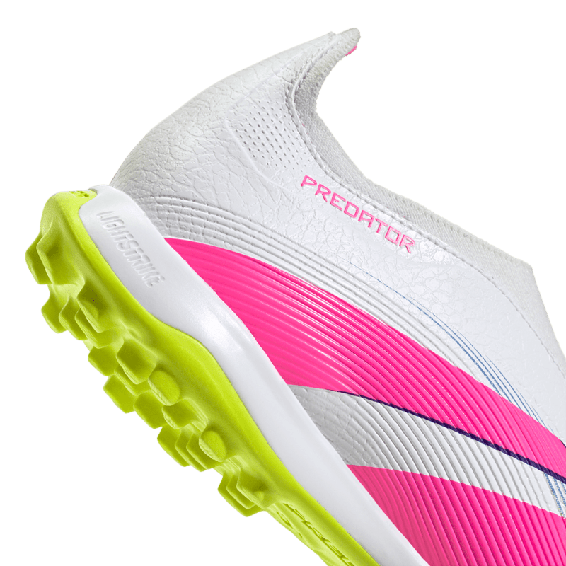 Guayos-adidas-para-hombre-Predator-League-Ll-Tf-para-futbol-color-blanco.-Lateral-Y-Suela
