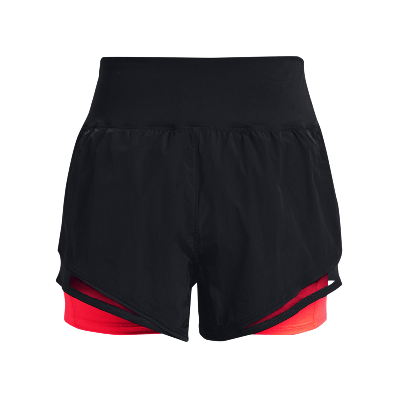 Pantaloneta-under-armour-para-mujer-Run-Anywhere-Short-para-correr-color-negro.-Reverso-Sin-Modelo