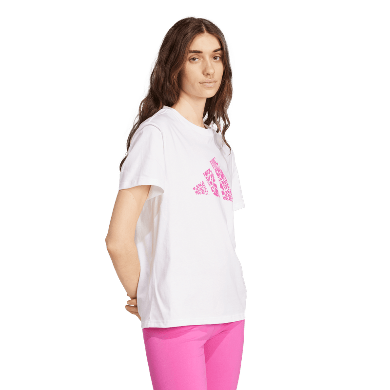 Camiseta-Manga-Corta-adidas-para-mujer-W-C-Camo-Tee-para-moda-color-blanco.-Reverso-Sin-Modelo