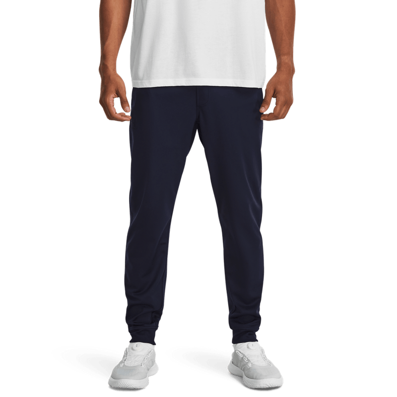Pantalon-under-armour-para-hombre-Sportstyle-Tricot-Jo-para-entrenamiento-color-negro.-Frente-Sin-Modelo