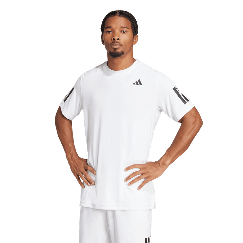 Camiseta-Manga-Corta-adidas-para-hombre-Club-3Str-Tee-para-tenis-color-blanco.-Reverso-Sin-Modelo