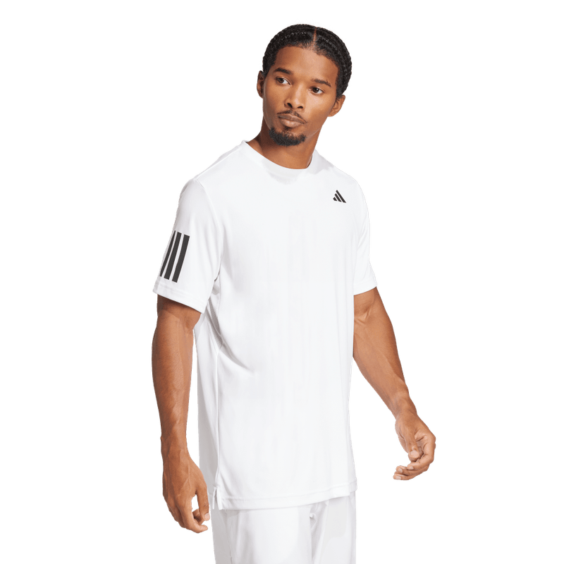Camiseta-Manga-Corta-adidas-para-hombre-Club-3Str-Tee-para-tenis-color-blanco.-Detalle-1