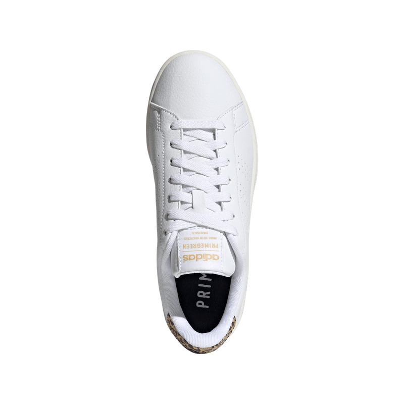 Tenis-adidas-para-mujer-Advantage-para-moda-color-blanco.-Capellada