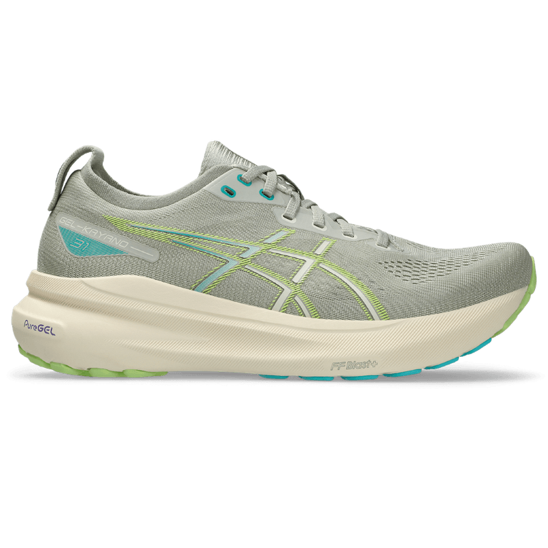 Tenis-asics-para-hombre-Gel-Kayano-31-para-correr-color-gris.-Lateral-Externa-Derecha