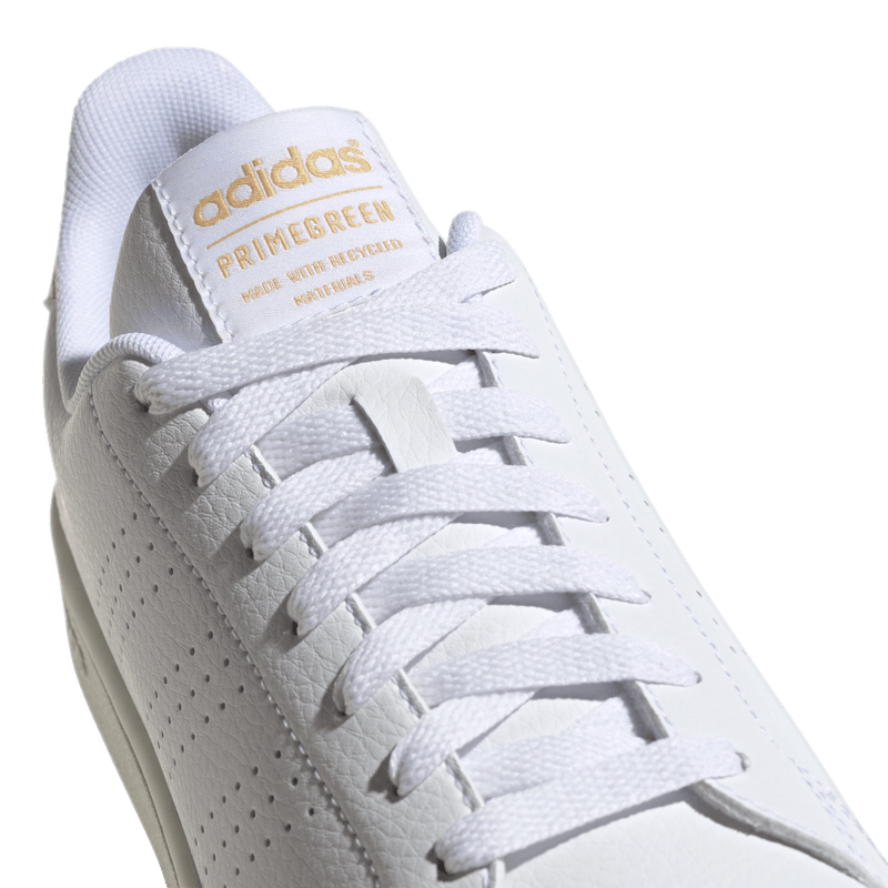 Tenis-adidas-para-mujer-Advantage-para-moda-color-blanco.-Lateral-Y-Suela