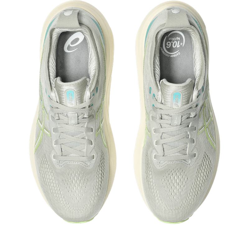 Tenis-asics-para-hombre-Gel-Kayano-31-para-correr-color-gris.-Capellada