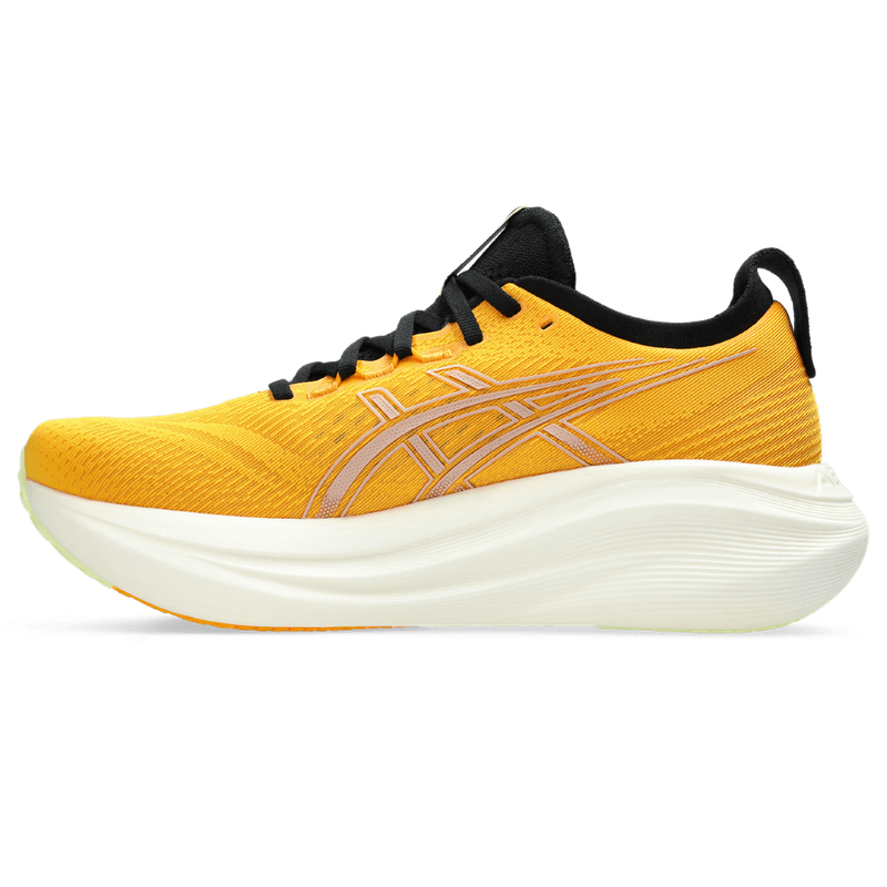 Tenis-asics-para-hombre-Gel-Nimbus-27-para-correr-color-naranja.-Lateral-Externa-Izquierda