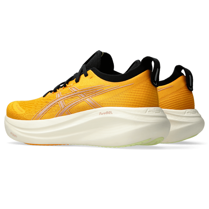 Tenis-asics-para-hombre-Gel-Nimbus-27-para-correr-color-naranja.-Detalle-1