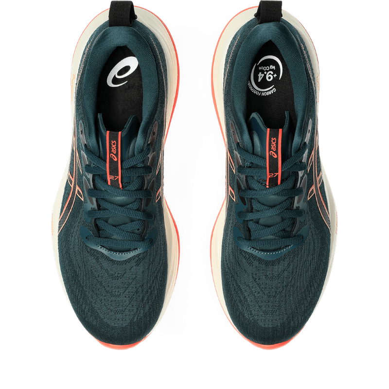 Tenis-asics-para-hombre-Gel-Cumulus-27-para-correr-color-verde.-Capellada