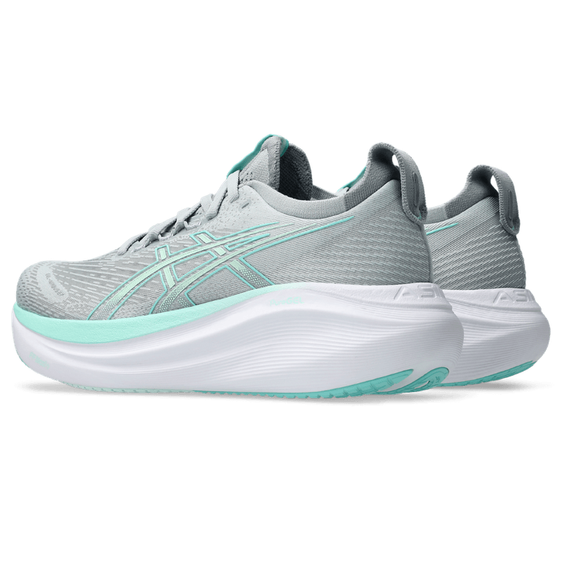 Tenis-asics-para-mujer-Gel-Nimbus-27-para-correr-color-gris.-Detalle-1