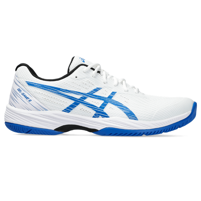 Tenis-asics-para-hombre-Gel-Game-9-para-tenis-color-blanco.-Lateral-Externa-Derecha