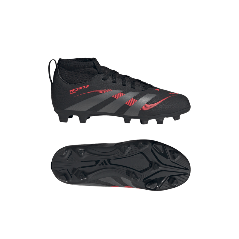 Guayos-adidas-para-niño-Predator-Club-Sock-para-futbol-color-negro.-Media-Suela