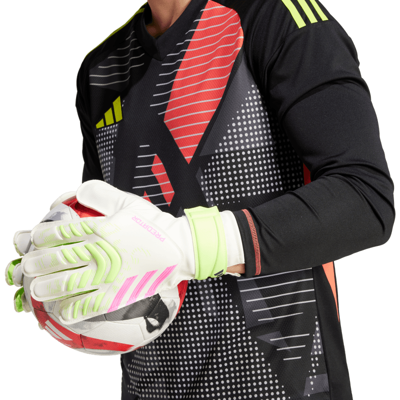 Guantes-adidas-unisex-Pred-Gl-Trn-para-futbol-color-blanco.-Detalle-3