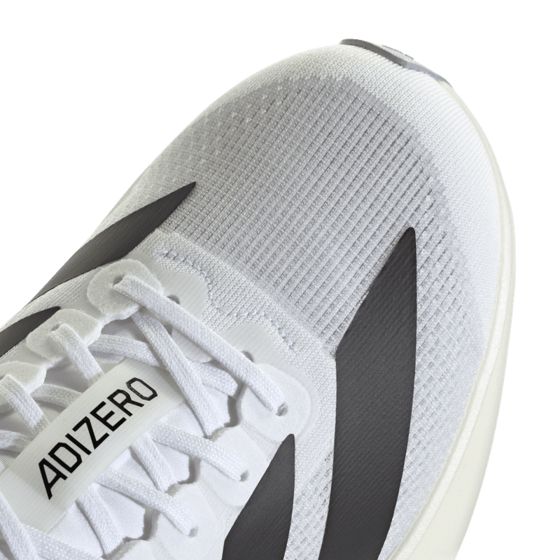 Tenis-adidas-para-mujer-Adizero-Evo-Sl-W-para-correr-color-blanco.-Lateral-Y-Suela