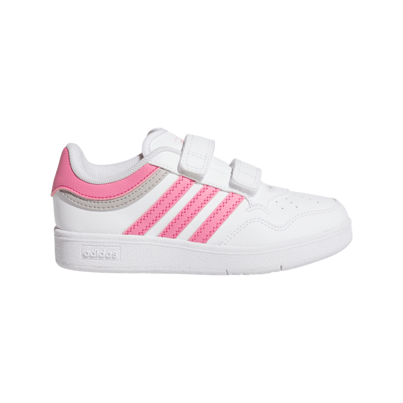 Tenis-adidas-para-niño-Hoops-4.0-Cf-C-para-moda-color-blanco.-Lateral-Externa-Derecha