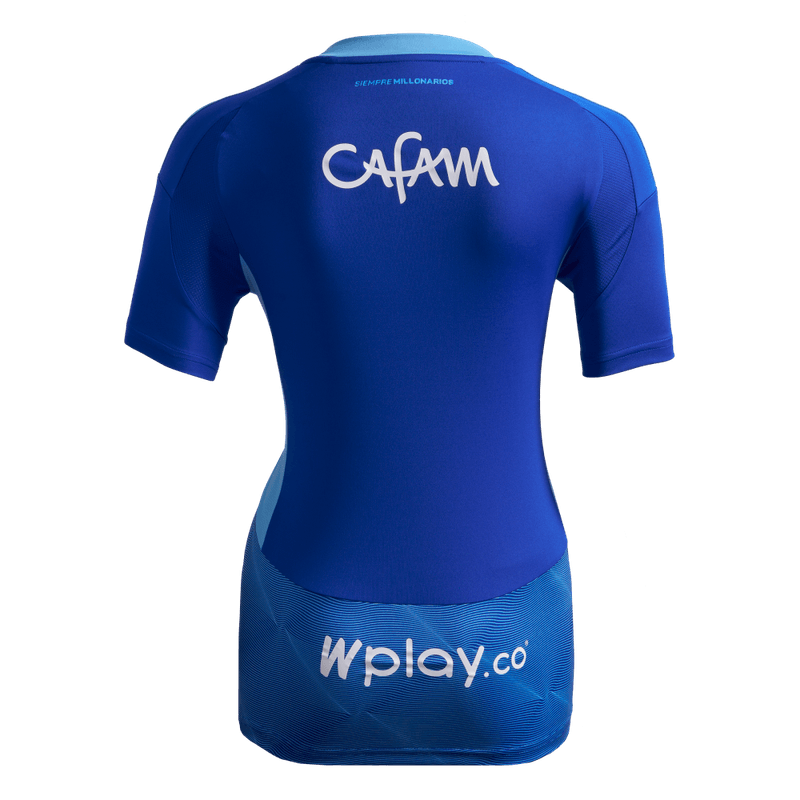 Camiseta-De-Equipo-adidas-para-mujer-Mil-H-Jsy-W-para-futbol-color-azul.-Frente-Sobre-Modelo