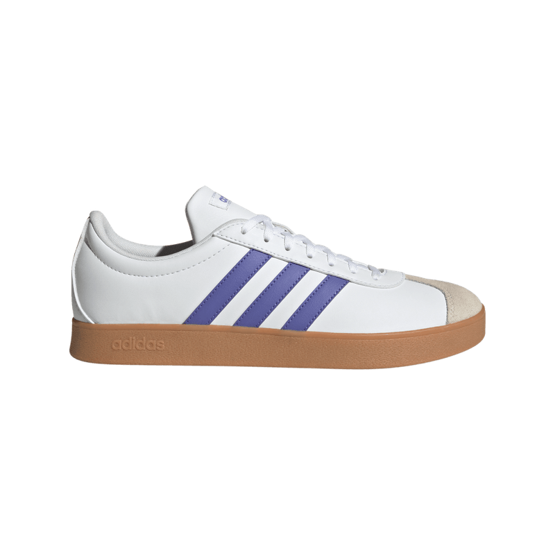 Tenis-adidas-para-hombre-Vl-Court-Base-para-moda-color-blanco.-Lateral-Externa-Derecha